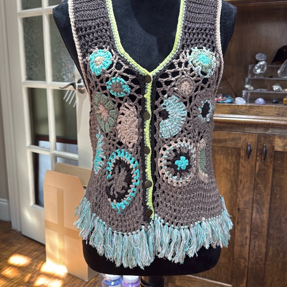 Free People sweater vest Bo Ho style